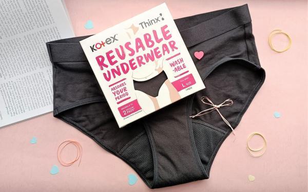内裤+卫生棉2合1超方便！Kotex靠得住「月亮裤」舒适又环保~ 生理期神队友！