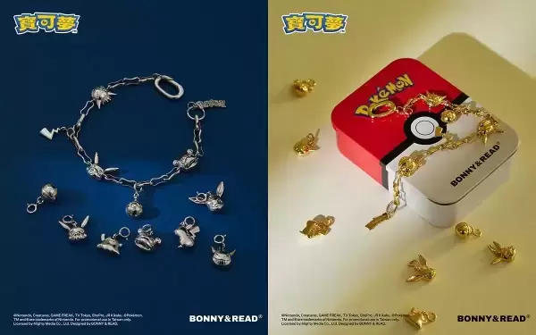 皮卡丘可爱电击！BONNY&READ超过20款「宝可梦系列」耳环、手链、戒指、项链，还有饰品盘！