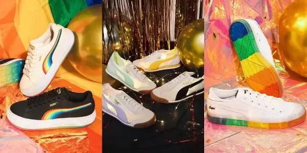 PUMA PRIDE PACK同志骄傲月❤ 以超美「彩虹色」打造全新鞋款、单品，鼓励展现最真自我！