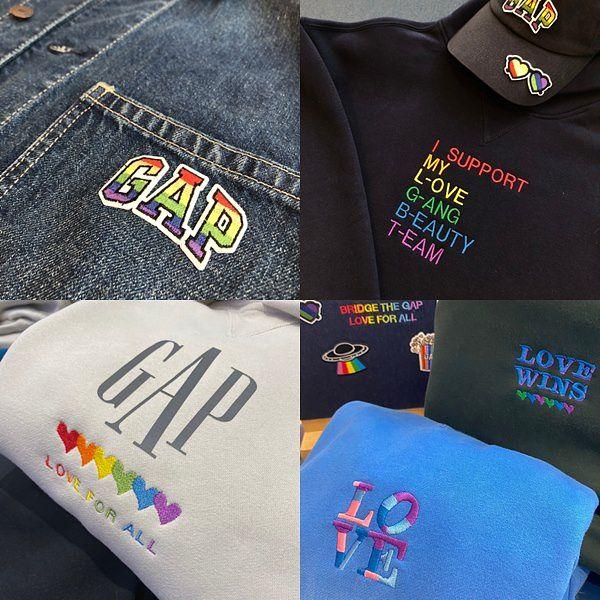 客制化太可爱！Gap「Pride限定布章与电绣」打造专属的丹宁、上衣！