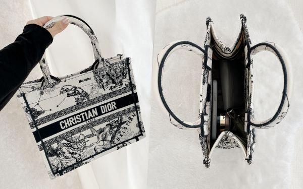 Dior托特包新尺寸『许愿小号款』容量大、背起来比例超好，全系列size价格一次看！