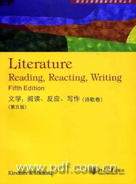 《文学 阅读、反应、写作、诗歌卷》（原版影印）
: 阅读、反应、写作（诗歌卷）
