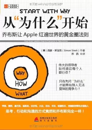从“为什么”开始
: 乔布斯让Apple红遍世界的黄金圈法则