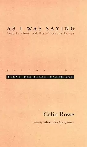 As I Was Saying
: Recollections and Miscellaneous Essays