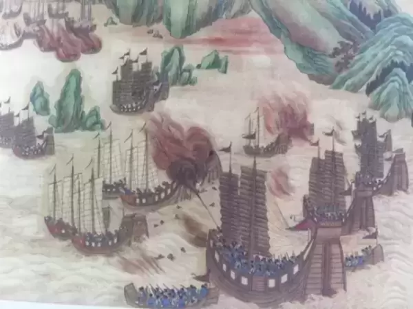 《靖海全图》里清军和海盗交锋