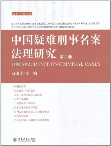 中国疑难刑事名案法理研究（第六卷）