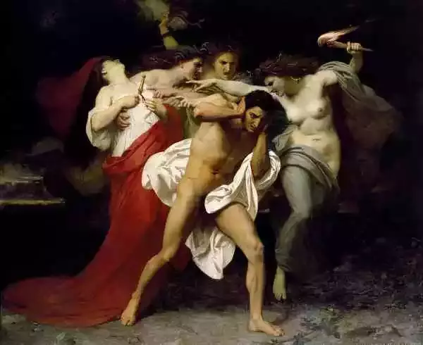 《奥瑞斯特斯被复仇女神追杀》（1862）