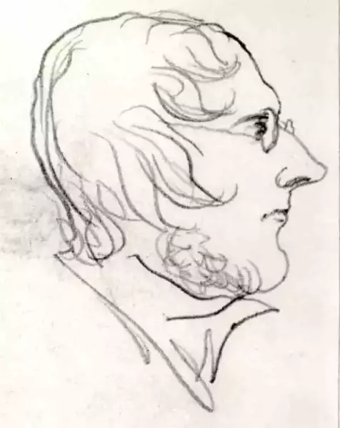 布兰威尔·勃朗特（1817-1848）的自画像