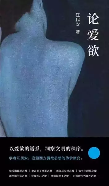 《论爱欲》，汪民安著，南京大学出版社，2022年7月出版，324页，75.00元
