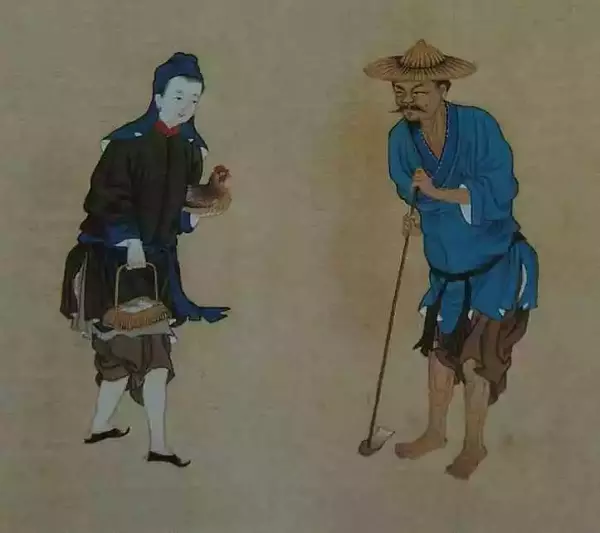 《景东等府白人》古代绘画表现云南大理的白族人